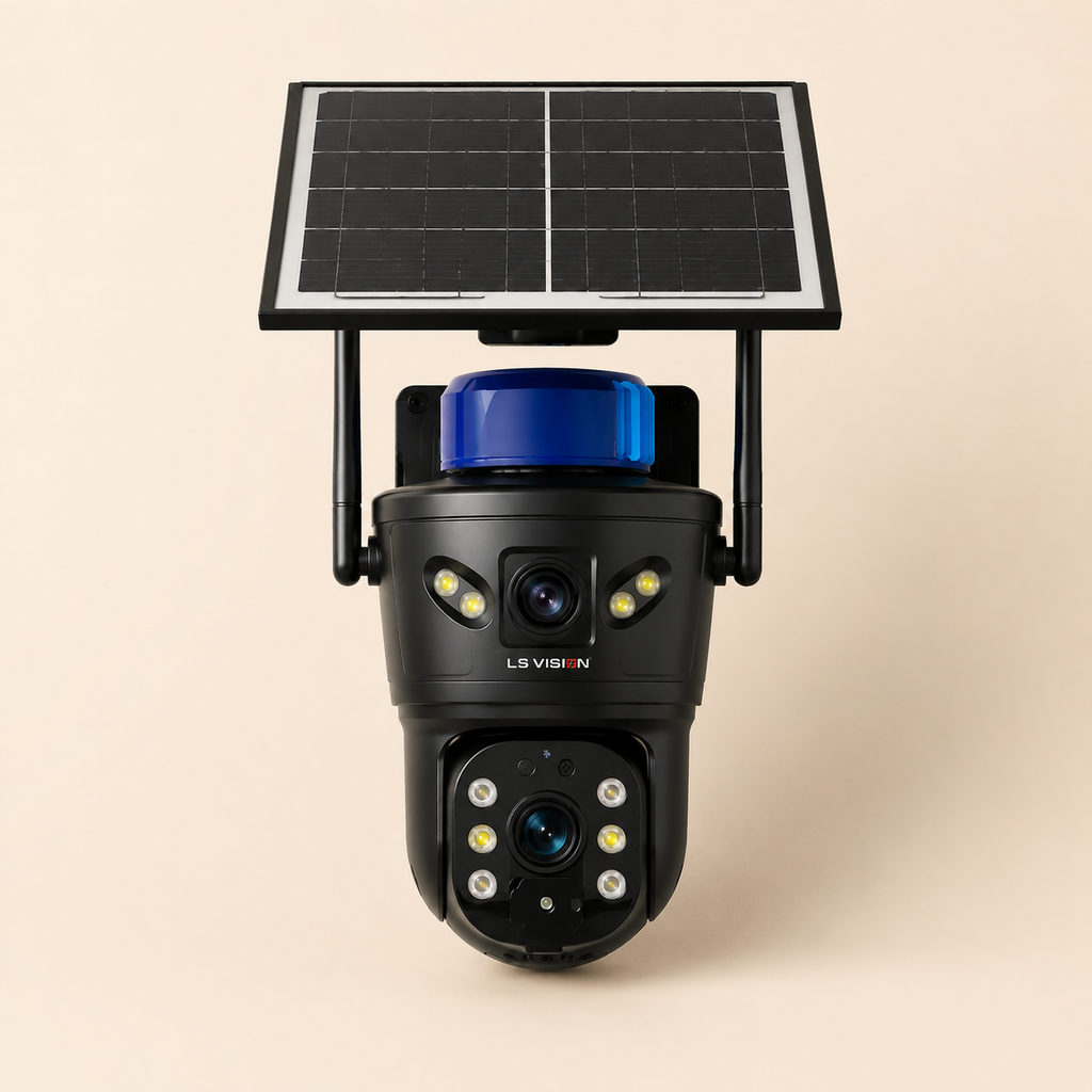 4K Solar Security Camera | Dual Lens, 4G & WiFi, Night Vision & Weatherproof